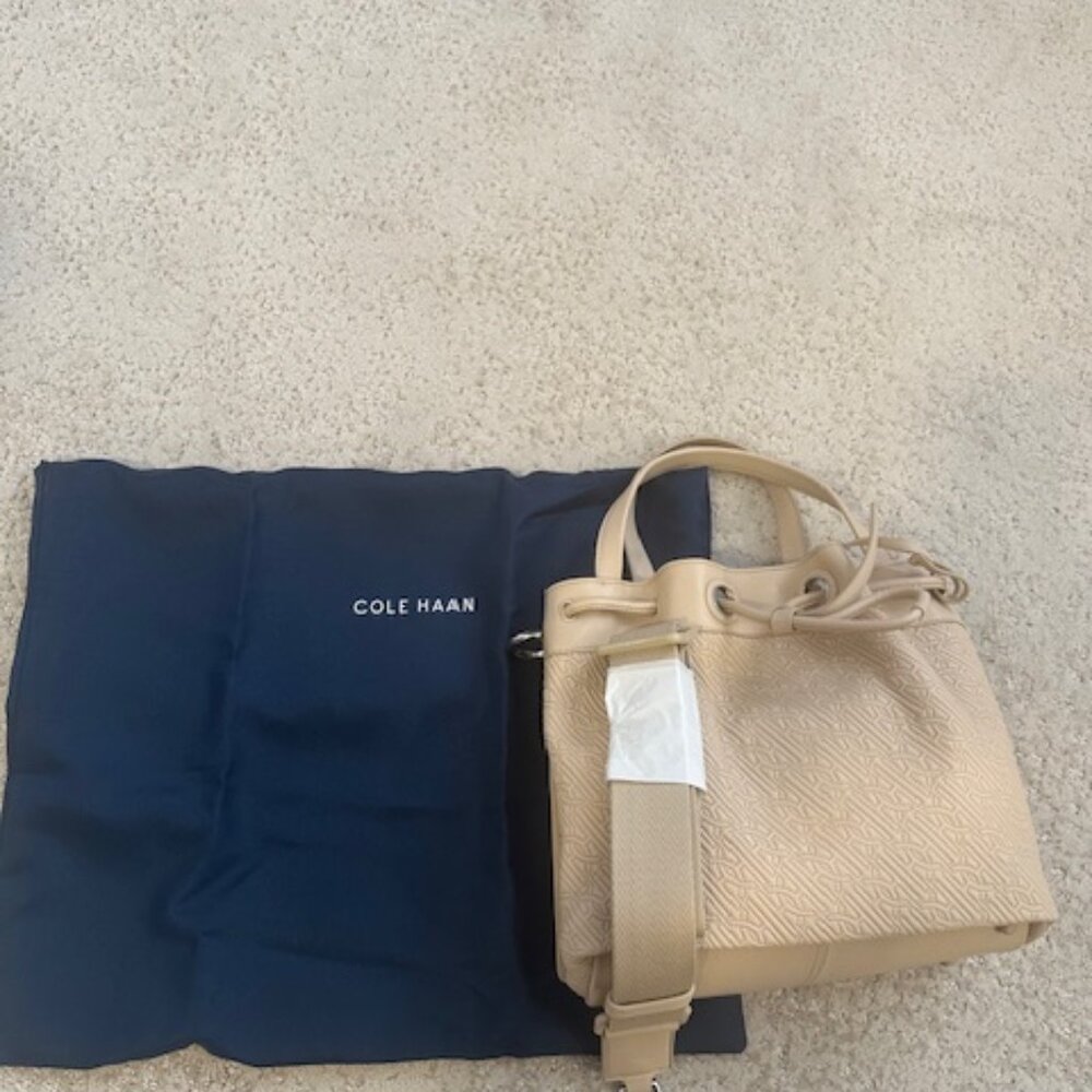 Womens beige handbag